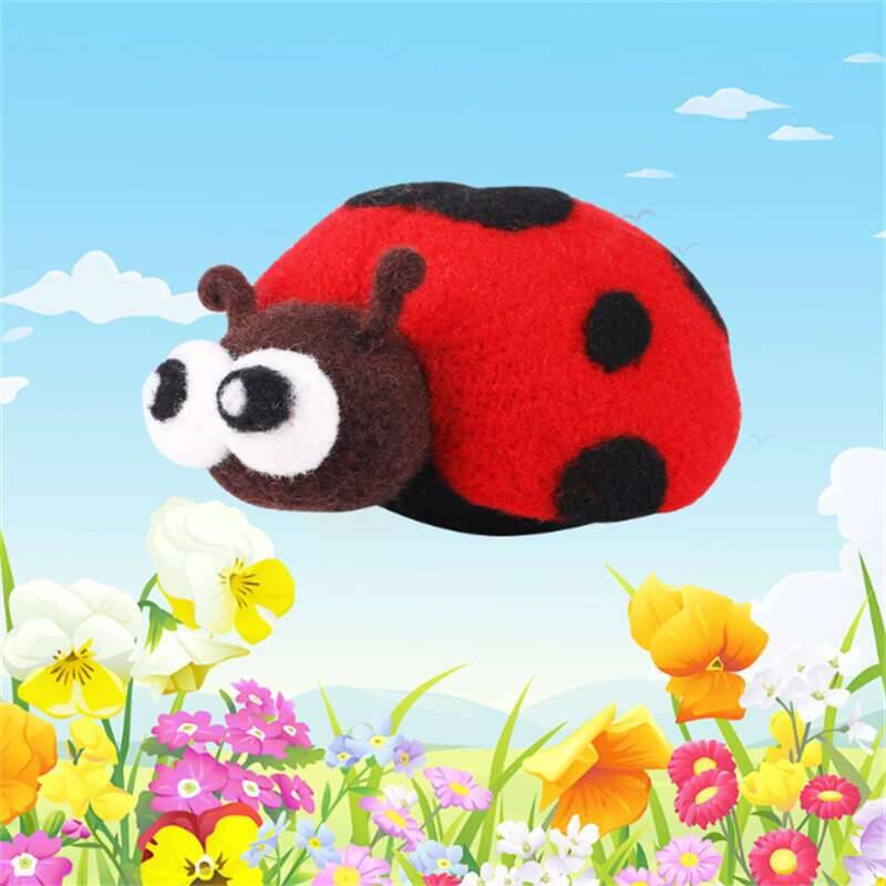 Wool Felt Doll Ladybug Animals - Art Craft Ladybug recensione e prezzo