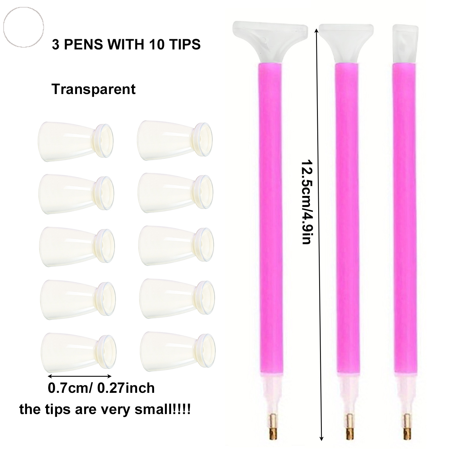 10 Silicone Tips & 3 Pens Diam - Art Craft Kit recensione e prezzo
