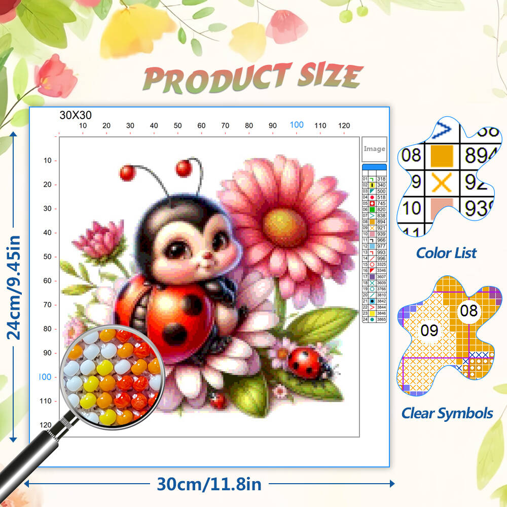 DIY 11CT Cross Stitch Kit Bead - Art Craft Ladybug recensione e prezzo