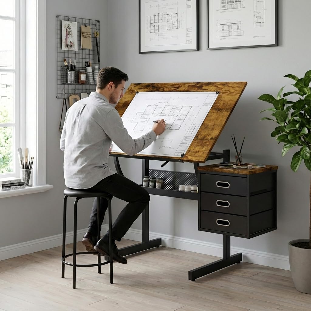 Adjustable Art Desk with Stora - Art & Craft Kortingscode recensione e prezzo
