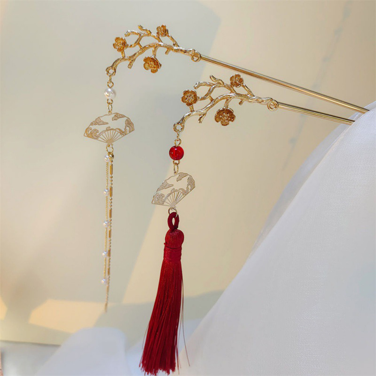 Retro Flower Tassel Hairpin Fo - Art Craft Shop recensione e prezzo