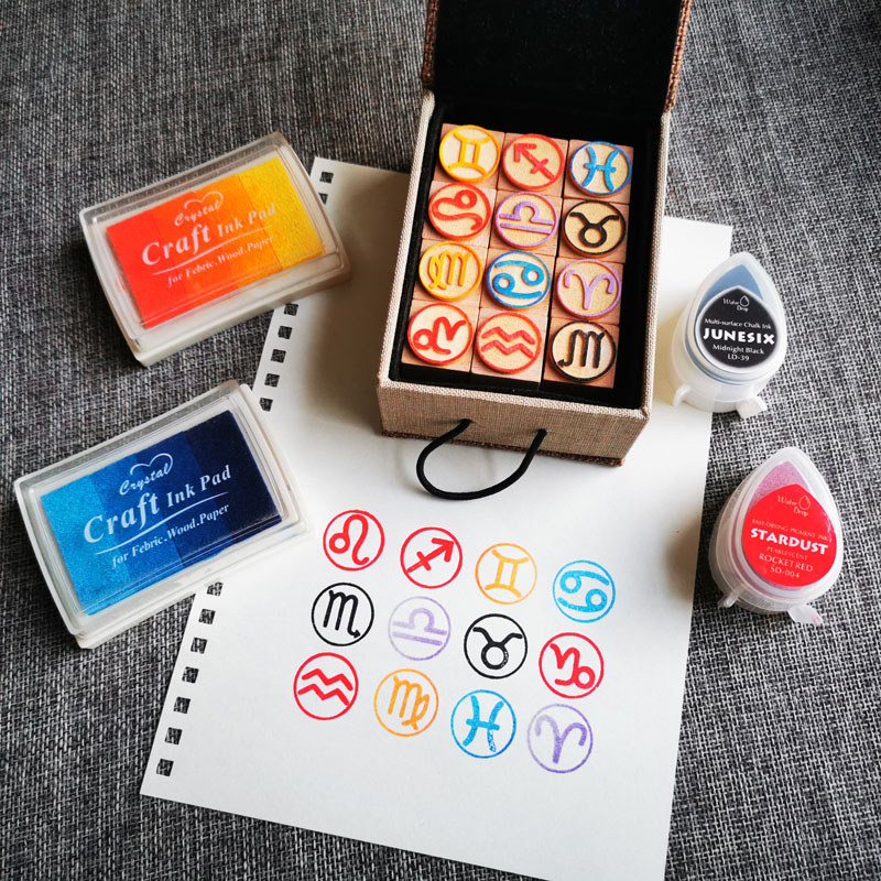 DIY Twelve Zodiac Seals Twelve - Stamping Ink Pad recensione e prezzo