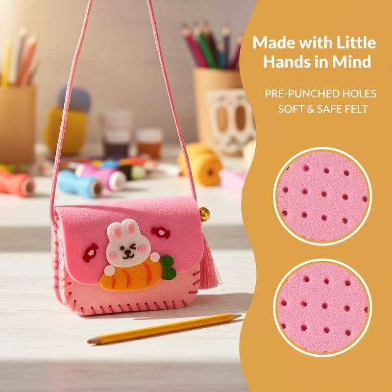 Children Felt Bag Making Kit D - Art Craft Kindergarten recensione e prezzo