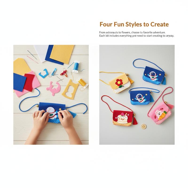 Children Felt Bag Making Kit D - Art Craft Kindergarten recensione e prezzo