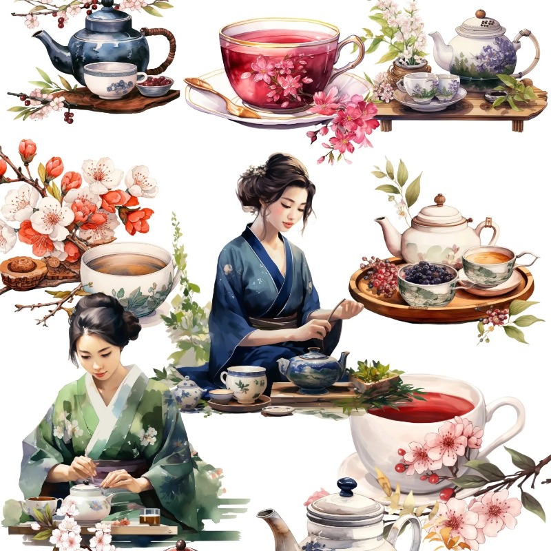 Cute Watercolor Tea Ceremony,  - Art Craft For 3 Year Old recensione e prezzo