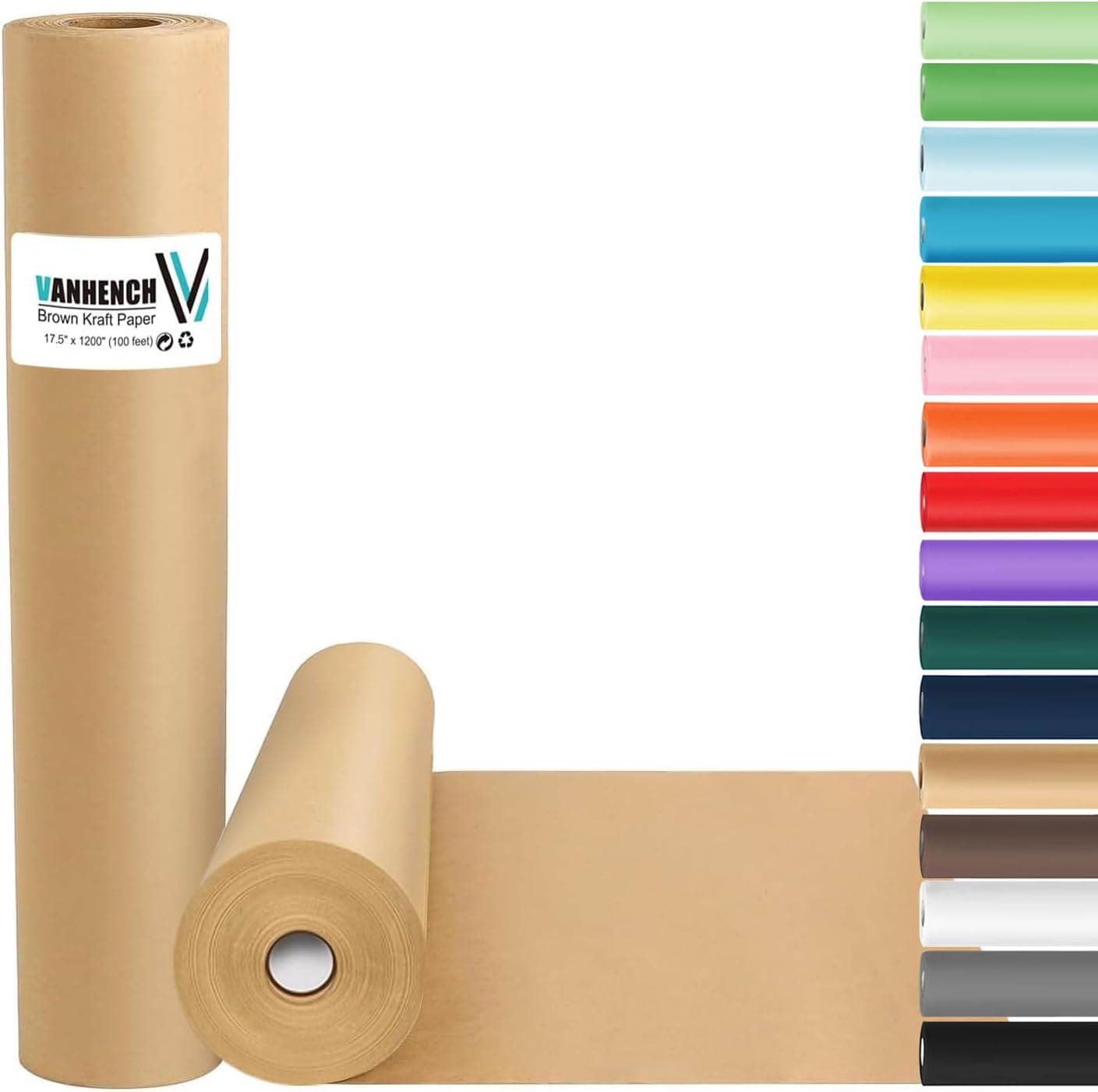 Vanhench Brown Wrapping Paper  - Art Craft Flower recensione e prezzo