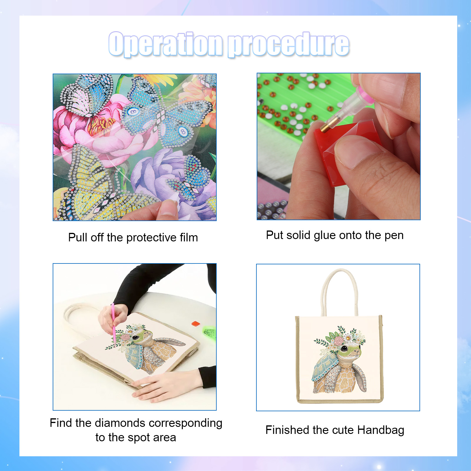 Diamond Art Painting Handbag K - Art Craft Shop recensione e prezzo