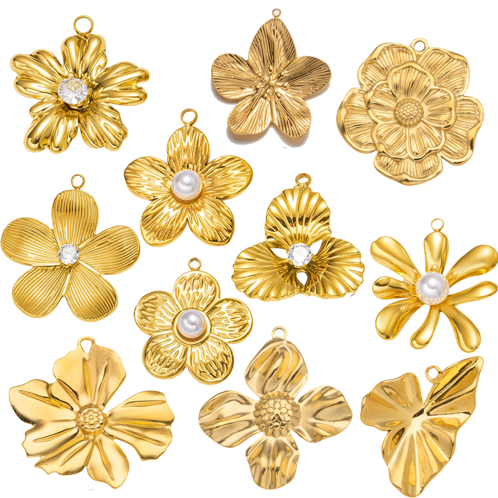 5pcs Gold Stainless Steel Flow - Art Craft Flower recensione e prezzo
