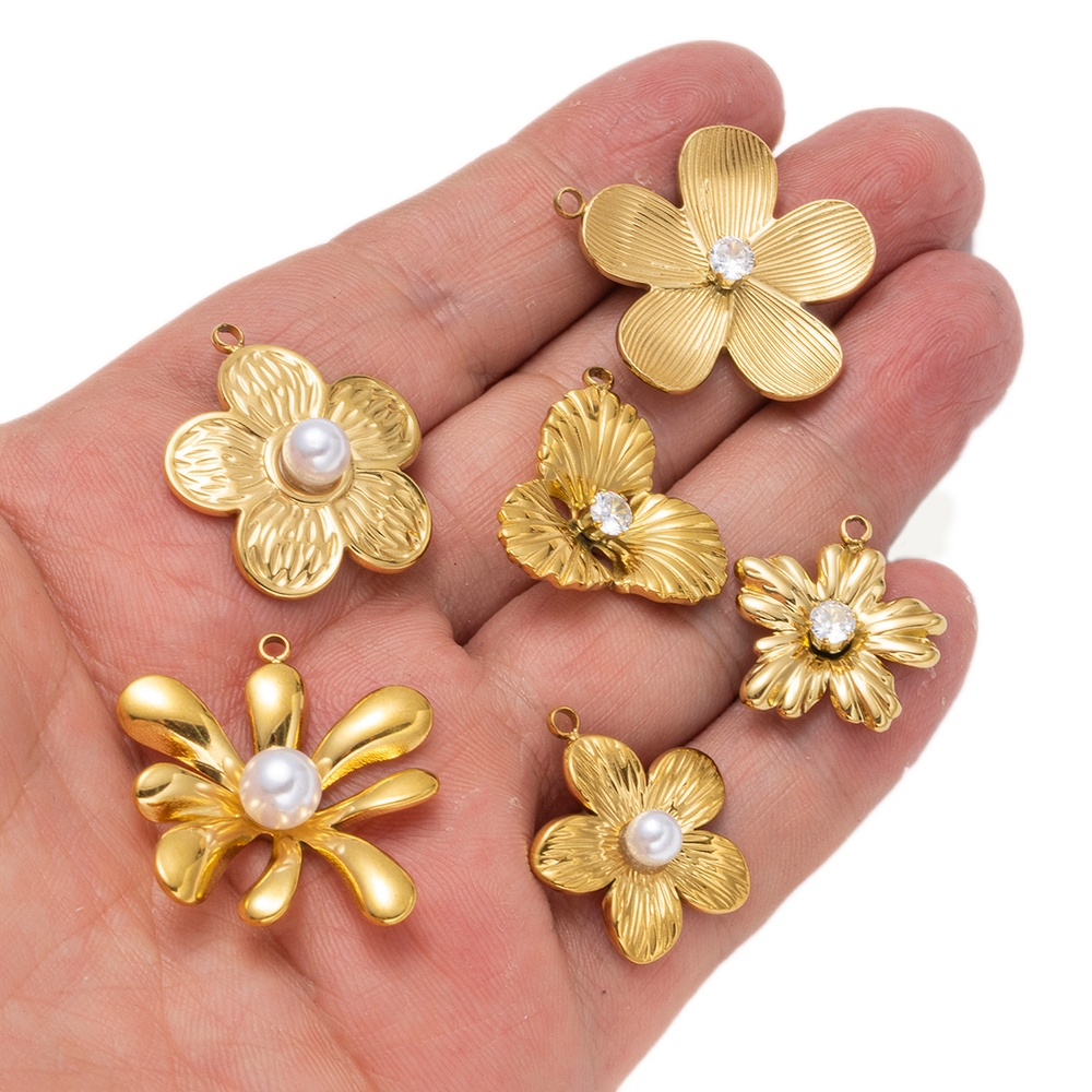 5pcs Gold Stainless Steel Flow - Art Craft Flower recensione e prezzo