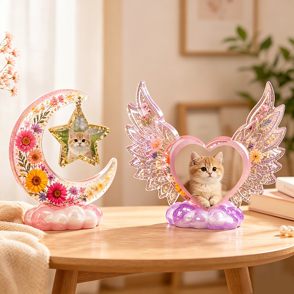 S0308 Heart Shaped Photo Frame - Art Craft Flower recensione e prezzo