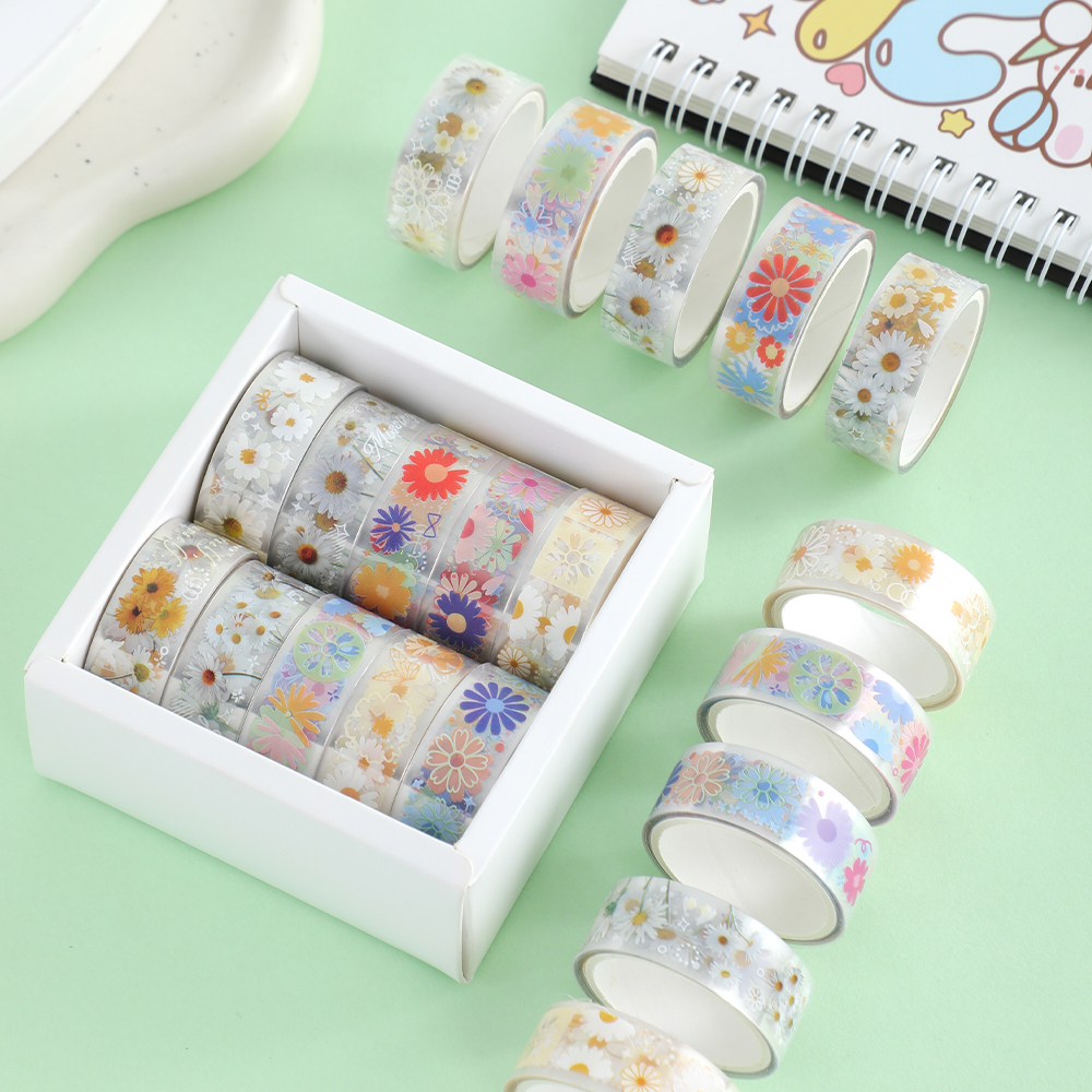 10 Rolls Daisy PET Masking Tap - Art Craft Kit recensione e prezzo