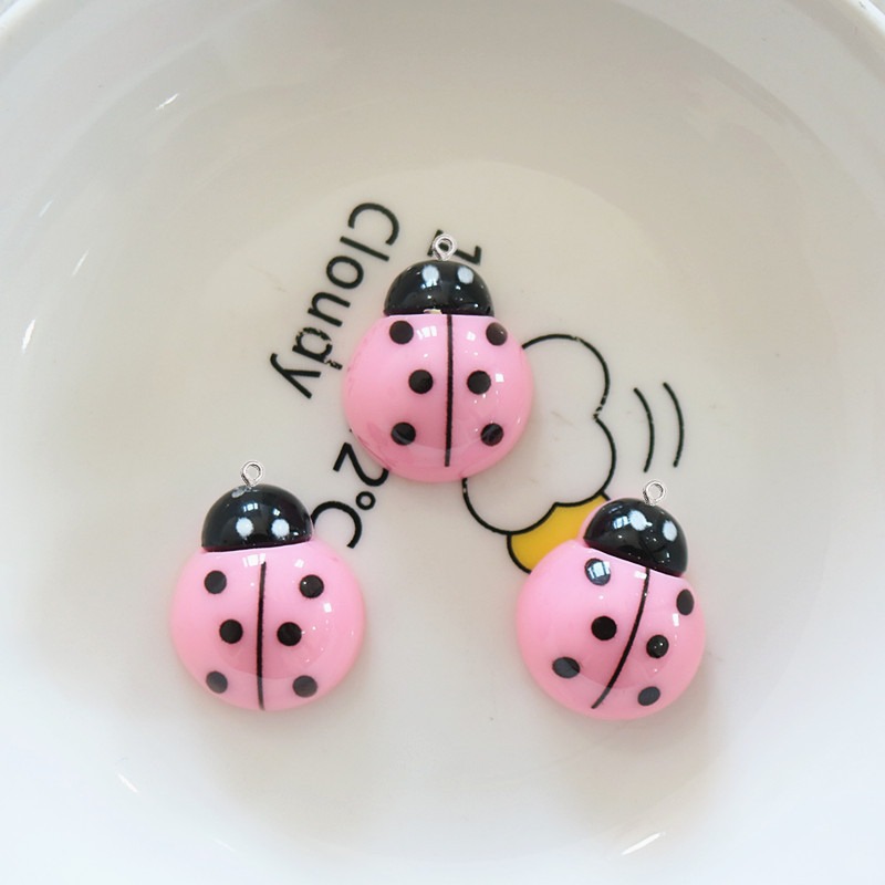 10Pcs Shiny Ladybug Flat Back  - Art Craft Ladybug recensione e prezzo