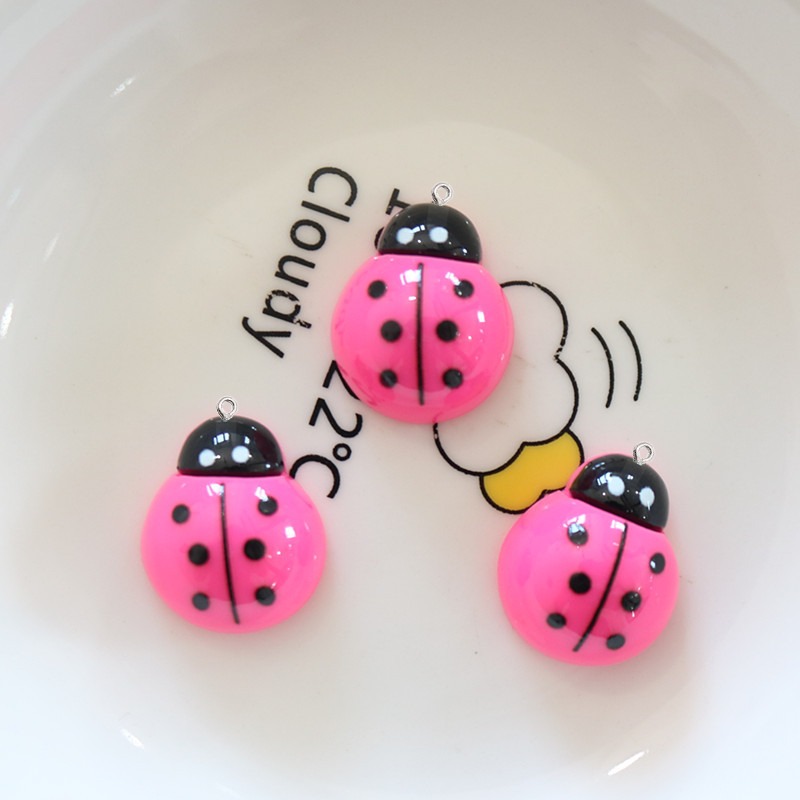 10Pcs Shiny Ladybug Flat Back  - Art Craft Ladybug recensione e prezzo