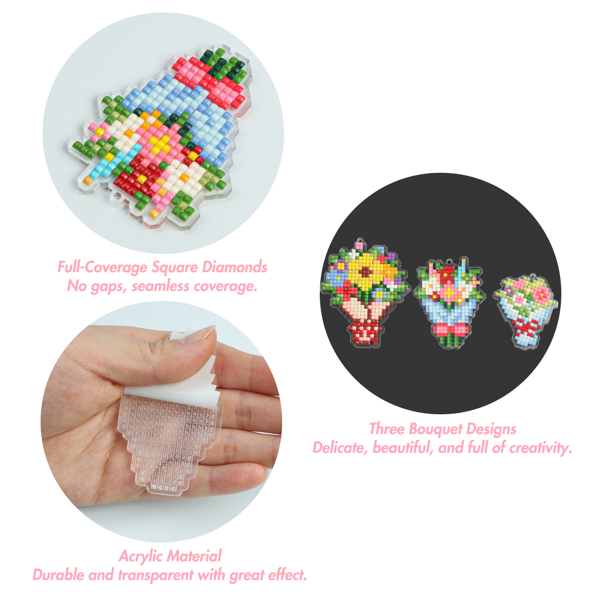 FOREVER YOUNG 3PCS Bouquet Acr - Art Craft Kit recensione e prezzo
