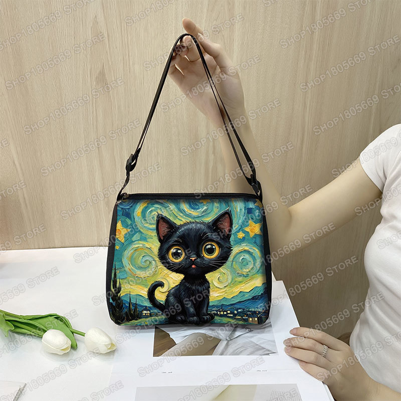Oil Painting Van Gogh Black Ca - Art Portfolio Bag recensione e prezzo