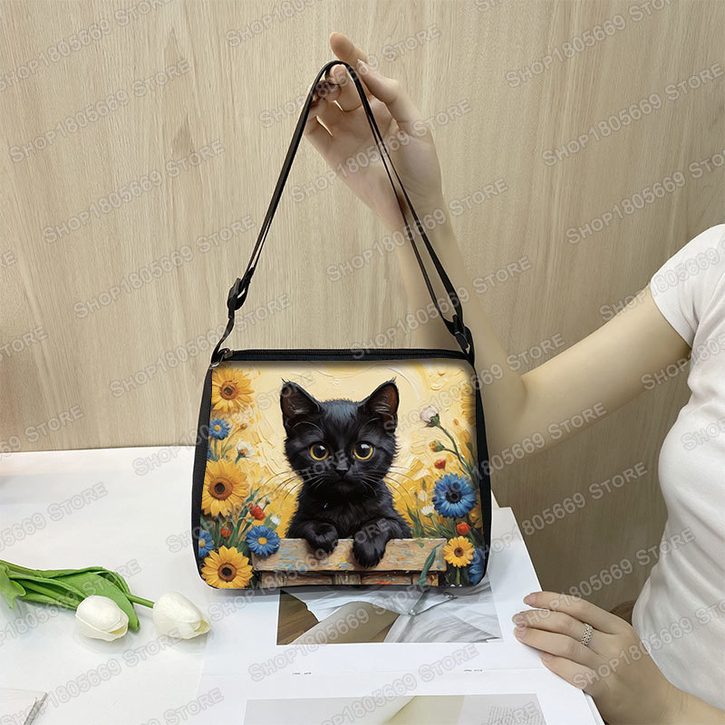 Oil Painting Van Gogh Black Ca - Art Portfolio Bag recensione e prezzo