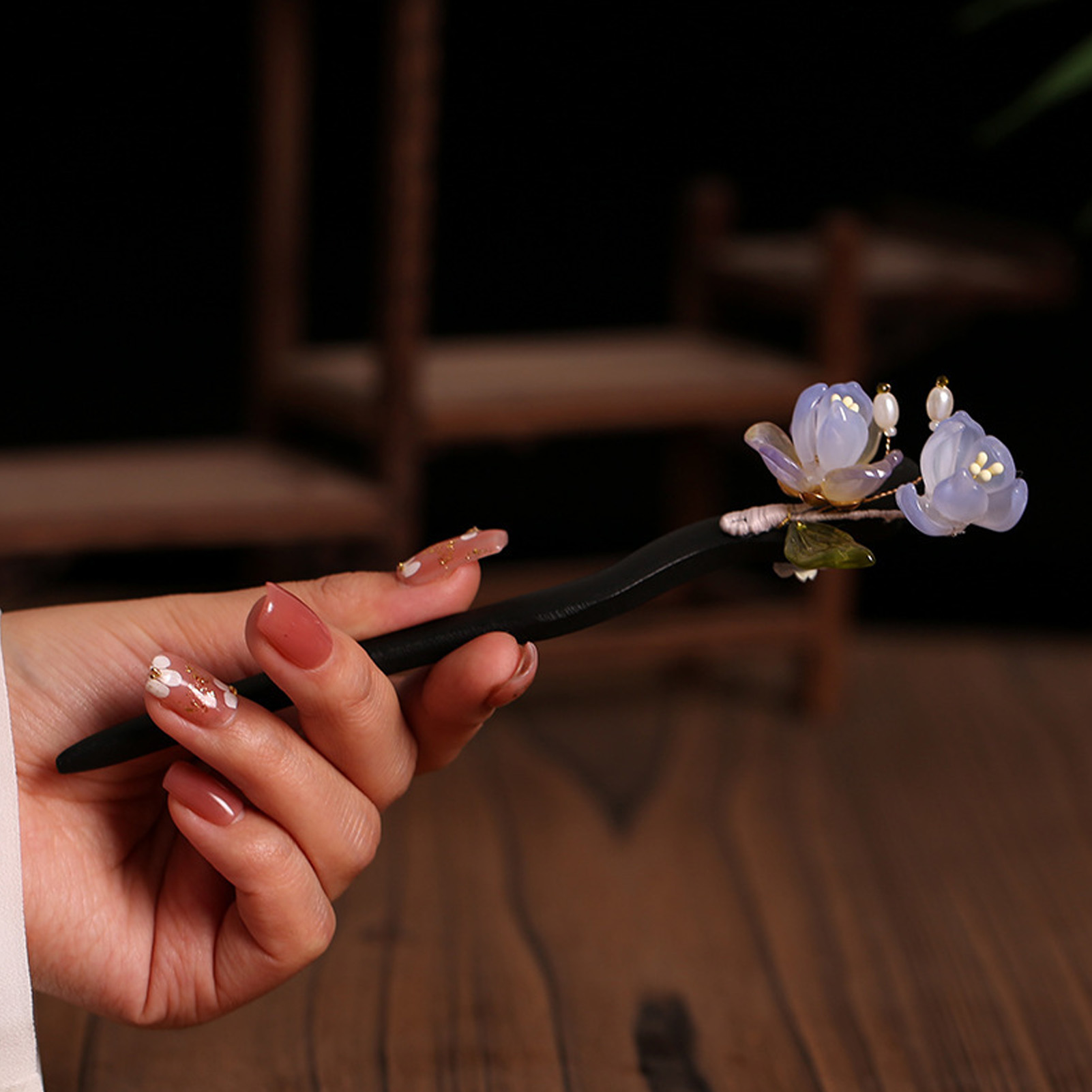 Vintage Wooden Flower Hairpin  - Art Craft Shop recensione e prezzo