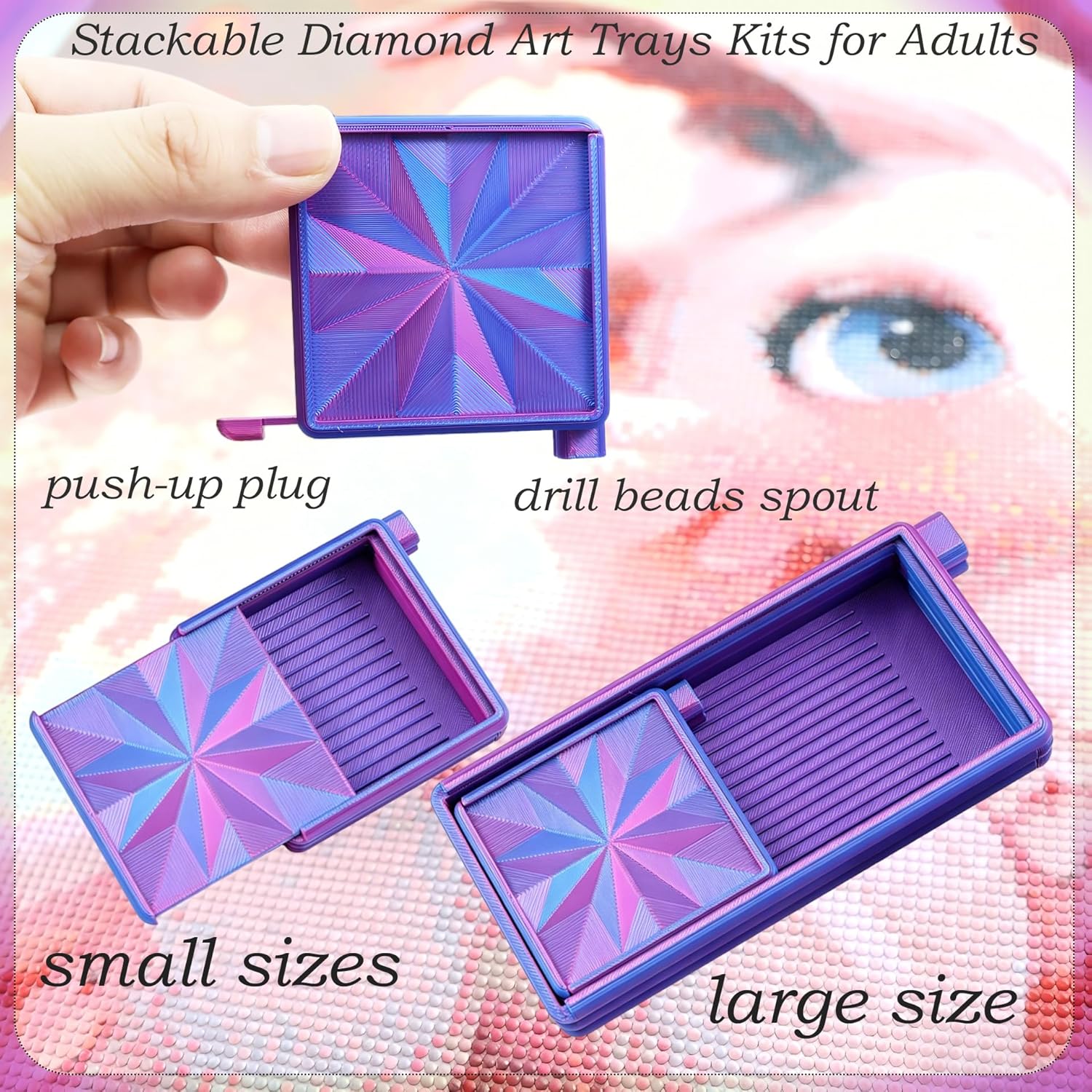 3 in 1 Diamond Art Trays With  - Art Craft Tools recensione e prezzo