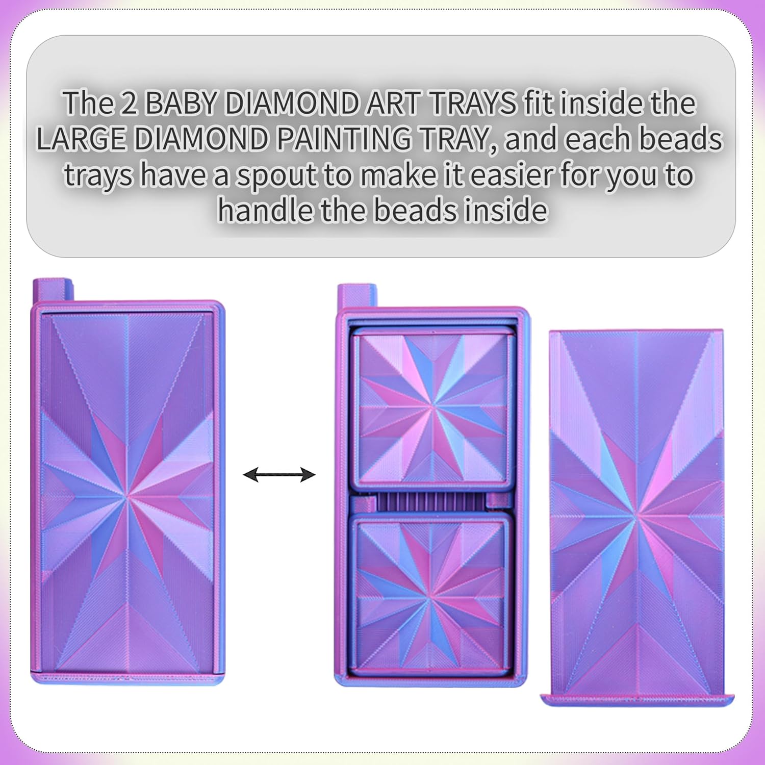 3 in 1 Diamond Art Trays With  - Art Craft Tools recensione e prezzo