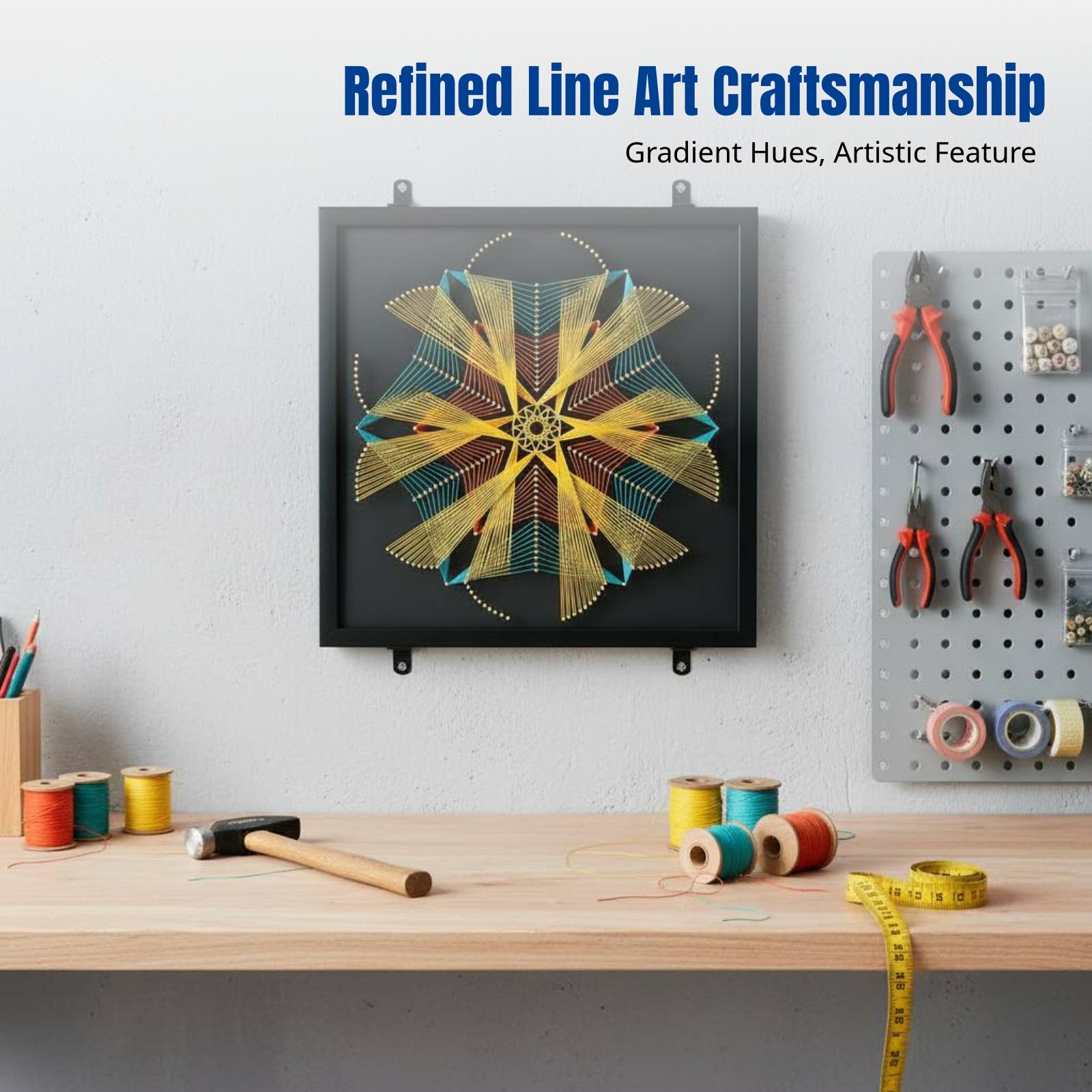 Geometric Pattern Nail String  - Art Craft Kit recensione e prezzo